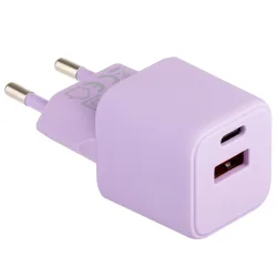 Caricabatterie di rete Colourum CLS30-AC-09, 30W, 3A, 1 x USB-A - 1 x USB-C, viola