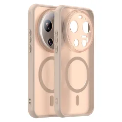 Custodia MagSafe per Xiaomi 17 Ultra, Techsuit, HaloFrost II, Dorata