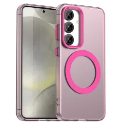 Custodia MagSafe per Samsung Galaxy S25 S931 / S24 S921, Techsuit, CandyCase, Rosa