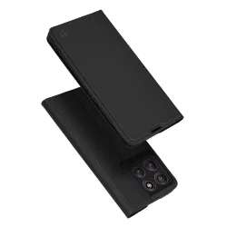 Custodia per Motorola Edge 60 Pro, Techsuit, Magskin Book, Nera