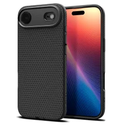 Custodia per Apple iPhone 17 Air, Spigen, Liquid Air, Nero Opaco ACS10302