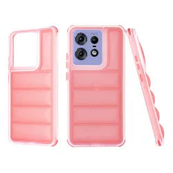 Custodia per Motorola Edge 50 Pro, Techsuit, Wave Shield, Rossa