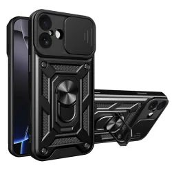 Custodia per Apple iPhone 17, Techsuit, CamShield, Nera