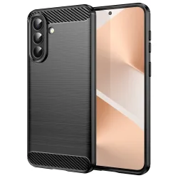 Custodia per Samsung Galaxy A57 5G, Techsuit, Carbonio, Nera