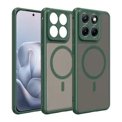 Custodia MagSafe per Motorola Edge 70 Fusion, Techsuit, HaloFrost II, Verde