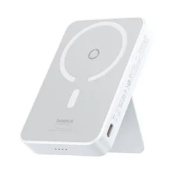 Batteria Esterna Wireless Baseus MagPro PPCXZ05, 5000mAh, 20W, PD + FQI, 1 x QI - 1 x USB-C, Bianca P10064101223-00
