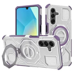 Custodia per Samsung Galaxy A16 5G A166 / A16 4G A165, Techsuit, Carbon Shield Pro, Viola