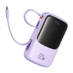 Batteria Esterna Baseus Qpow Pro+, 10000mAh, 22.5W, QC + PD, 1 x USB-A - 2 x USB-C, Viola P10067101513-00