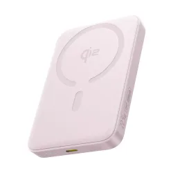 Batteria Esterna Wireless Baseus Enerfill FM12, 10000mAh, 22.5W, PD + FQI, 1 x QI - 1 x USB-C, Rosa E0028502