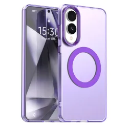 Custodia MagSafe per Samsung Galaxy S25 Edge S937, Techsuit, CandyCase, Viola