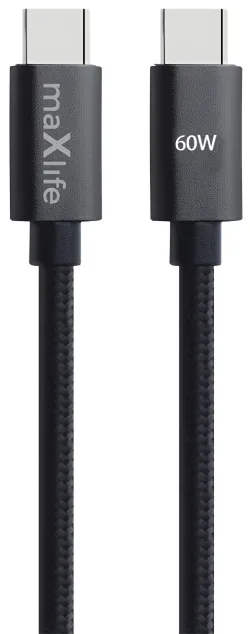 Cavo Dati e Ricarica USB-C - USB-C MaXlife MXUC-12, 60W, 2m, Nero
