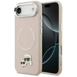 Custodia MagSafe per Apple iPhone 17 Air, Karl Lagerfeld, Karl & Choupette Pins, Rosa