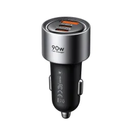 Caricatore Auto McDodo CC-3110 Gana, 90W, 3A, 1 x USB-A - 2 x USB-C, Nero