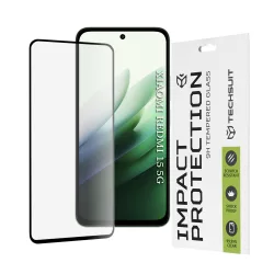 Pellicola protettiva per schermo Techsuit per Xiaomi Redmi 15 5G / 15 4G, Vetro temperato, Full Glue, 111D, Nero