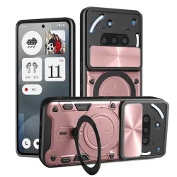 Custodia per Nothing Phone (3a), Techsuit, CamGuard Pro, Rosa Dorato