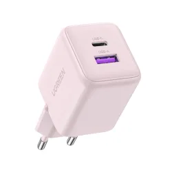 Caricabatterie da rete UGREEN X516, 30W, 3A, 1 x USB-A - 1 x USB-C, Rosa