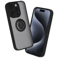 Custodia per Apple iPhone 15 Pro, Techsuit, Glinth, Nera