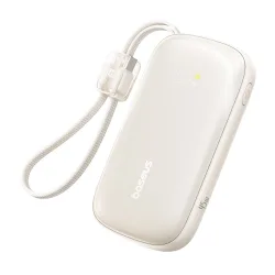 Batteria Esterna Baseus EnerFill FC21 Qpow 3 Ultra, 20000mAh, 45W, QC + PD, 1 x USB-A - 1 x USB-C, Beige E0027P01