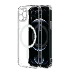 Custodia MagSafe per Apple iPhone 13, OEM, Clear Mag con Protezione Fotocamera, Trasparente
