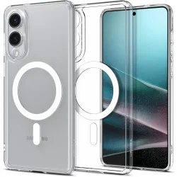 Custodia MagSafe per Samsung Galaxy S25 Edge S937, Spigen, Ultra Hybrid, Bianca ACS09418