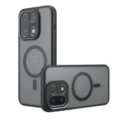 Custodia MagSafe per OnePlus 15, Techsuit, PureFrost, Nera Satinata