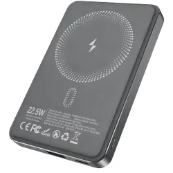 Batteria Esterna Wireless BWOO BO-P82, 10000mAh, 22.5W, PD + FQI, 1 x QI - 1 x USB-C, Grigio