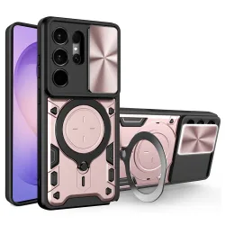 Custodia per Samsung Galaxy S26 Ultra S948, Techsuit, CamGuard Pro, Rosa Oro