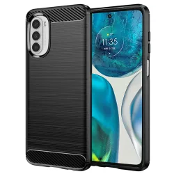 Custodia per Motorola Moto G52 / G82, Techsuit, Carbonio, Nera
