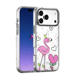 Custodia per Apple iPhone 16 Pro, OEM, Ultra Trendy Love 2, Multicolore