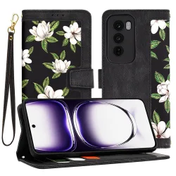 Custodia per Oppo Reno12, Techsuit, FlipCraft, Nera