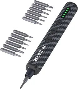 Cacciavite Elettrico Relife E1 Carbon, Nero