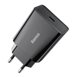 Caricatore da rete Baseus Speed, 20W, 3A, 1 x USB-C, Nero CCFS-SN01