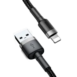 Cavo Dati e Ricarica USB-A - Lightning Baseus Cafule, 18W, 0.5m, Grigio CALKLF-AG1