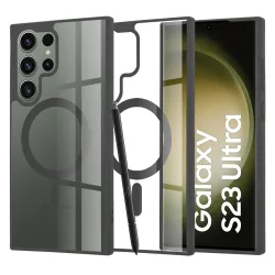 Custodia MagSafe per Samsung Galaxy S23 Ultra S918, Techsuit, Pro, Nera