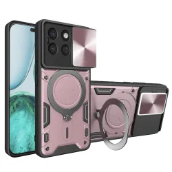 Custodia per Honor X8c, Techsuit, CamGuard Pro, Rosa Dorato