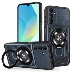 Custodia per Samsung Galaxy A16 5G A166 / A16 4G A165, Techsuit, RuggedCam, Blu