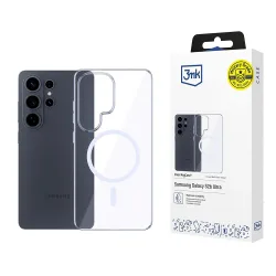 Custodia MagSafe per Samsung Galaxy S26 Ultra S948, 3MK, Clear MagCase, Trasparente