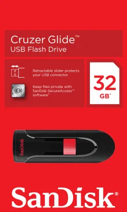 Memoria Esterna USB-A SanDisk Cruzer Glide, 32Gb SDCZ60-032G-B35