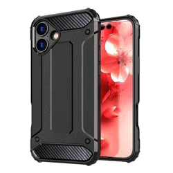 Custodia per Apple iPhone 16 Plus, Techsuit, Hybrid Armor, Nera