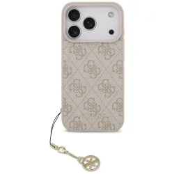 Custodia MagSafe per Apple iPhone 17 Pro Max, Guess, 4G Charm Cradle, Rosa