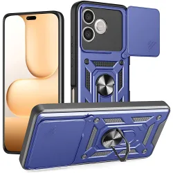 Custodia per Honor 600 Lite, Techsuit, CamShield, Blu
