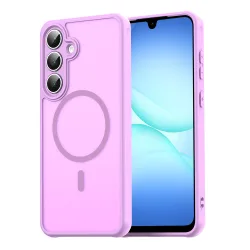 Custodia MagSafe per Samsung Galaxy A17 5G, Techsuit, HaloFrost II, Rosa