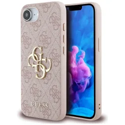 Custodia per Apple iPhone 17e / 16e, Guess, 4G Big Logo, Rosa
