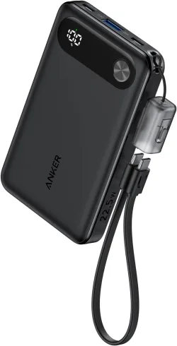 Batteria Esterna Anker PowerCore, 10000mAh, 22.5W, QC + PD, 1 x USB-A - 2 x USB-C, Nera A1257G11