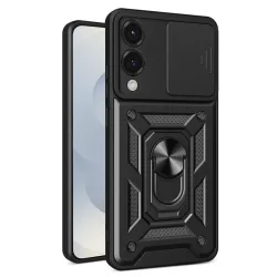 Custodia per Samsung Galaxy S25 Edge S937, Techsuit, CamShield, Nera