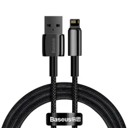 Cavo dati e ricarica USB-A - Lightning Baseus Tungsten Gold, 20W, 1 m, nero CALWJ-01
