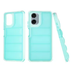 Custodia per Motorola Moto G24 Power, Techsuit, Wave Shield, Turchese