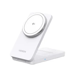 Caricabatterie Wireless da Rete UGREEN W706 2in1, 20W, 1.67A, Bianco