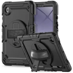 Custodia per Samsung Galaxy Tab A11 / Tab A9, Tech-Protect, Solid360, Nera