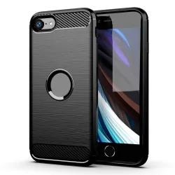 Custodia per Apple iPhone SE (2022) / SE (2020) / 8, Carbonio, Nera
